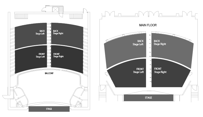 Orpheum Theater Center – Seating Chart
